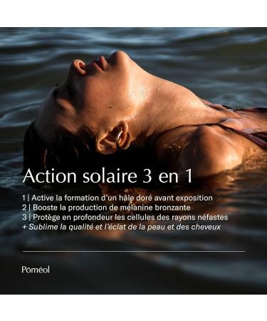 POMEOL Preparing Tan Supplement | Prepares Activates and Prolongs Enhancer 30 Days 4 Pigments Beta Carotene Collagen Vitamins E A D3 Copper Selenium Zinc - Buy Online on GoSupps.com