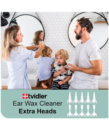 Tvidler Pro Ear Wax Removal Kit with 10 Reusable Heads - Improve Hygiene & Keep Ears Clean - Buy Online on GoSupps.com