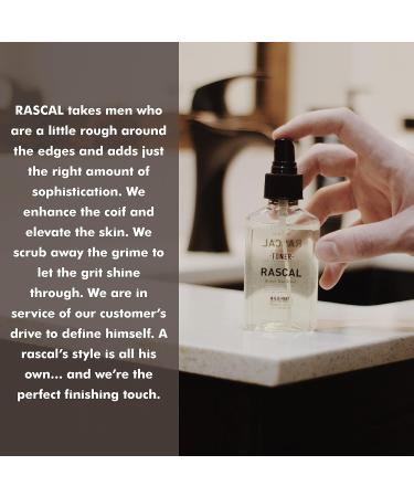 Rascal Face Toner for Men - Sage Oil Beetroot & Caffeine to Reduce Wrinkles and Clear Away Impurities (3.4 Fl Oz) - Buy Online on GoSupps.com