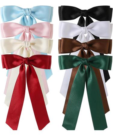 Hot Braid Hair Clip Ribbon Double Layers Bowknot Hair Barrettes Ponytail Hair Barrettes For Teen Girls Hair Clips Thin Thick Hair Clips For Women Thick Hair Styling black - Buy Online on GoSupps.com