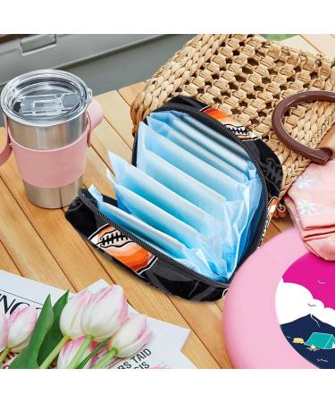 Portable Men's & Women's Tie Storage Bag | American Football Rugby Balls | Compact Menstrual Pad & Cup Pocket with Zip for Teens & Girls - Buy Online on GoSupps.com
