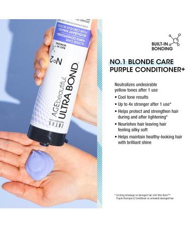 ULTRA BOND Purple Shampoo & Conditioner for Blonde Care | Strengthen & Protect Hair - 10.1 Fl Oz - Buy Online on GoSupps.com