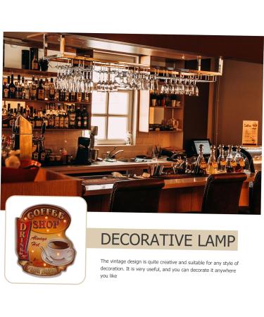 Angoily Coffee Door Sign 1pc Cafe Lighting Metal Poster Metal Decor Front Door Sign Coffee Shop Wall Art Coffee Bar Signs Cafe Wall Decor - Buy Online on GoSupps.com