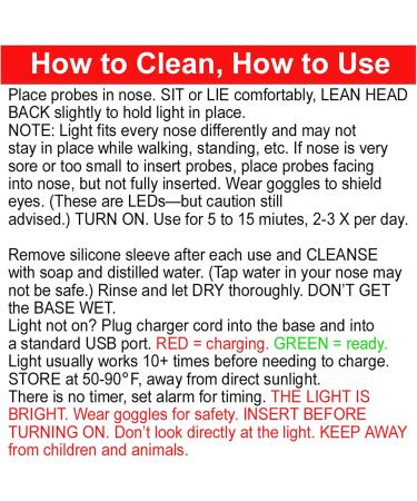 Red Light for Nose Red Light Nasal - Buy Online on GoSupps.com