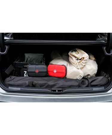 Rhino Rescue Mini First Aid Kit - Small Waterproof Portable Emergency Essentials for Camping Travel Car & Home - Ideal for Students & Outdoor Adventures (Black) - Buy Online on GoSupps.com