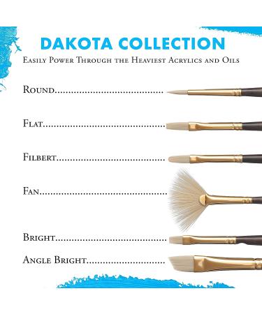 Princeton Dakota Series 6300 Synthetic Hog Bristle Fan Paint Brush - Size 8 - Buy Online on GoSupps.com