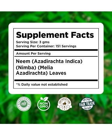 Herbsforever Neem Powder Azadirachta Indica Promotes Healthy Skin 230 GMS - Buy Online on GoSupps.com