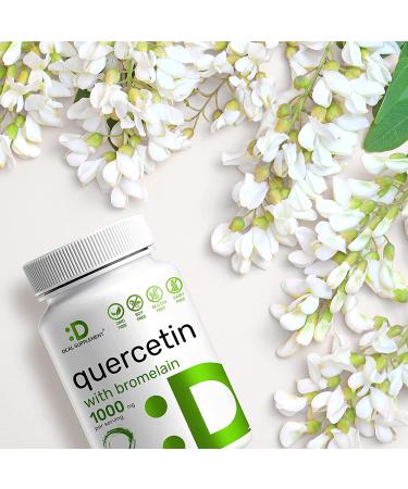 Quercetin 1000mg & Bromelain Formula | 120 Capsules | Immune Support Supplement - Buy Online on GoSupps.com