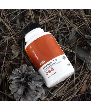 Physician's CHOICE Organic Ashwagandha 1950mg with Black Pepper Extract - Stress & Mood Support - 90 Veggie Capsules x2 - Buy Online on GoSupps.com