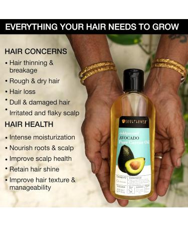 Soulflower Avocado Oil 6.77 Fl Oz - Coldpressed Hair & Skin Moisturizer, Vegan & Cruelty-Free - Paraben, Silicone & Sulfate-Free Formula - 100% Pure Avocado - Shop Now! - Buy Online on GoSupps.com