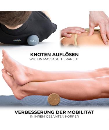 Plyopic Massage Ball Set - Lacrosse Ball & Hedgehog Balls for Targeted Foot & Fascia Self-Massage | Ideal for Physio & Relaxation | International Shipping - Buy Online on GoSupps.com