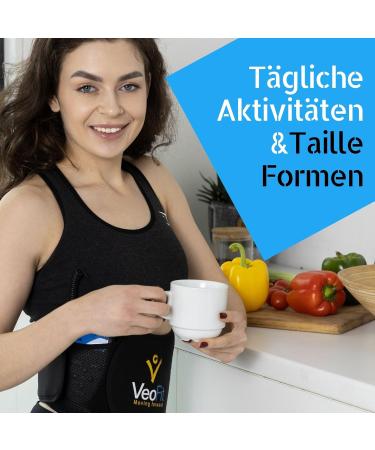 Veofit Advance Abdominal Muscle Trainer | EMS Device for Men & Women | 10 Programs 99 Intensity Levels | No Gel Fits Waist Up to 140cm - Buy Online on GoSupps.com