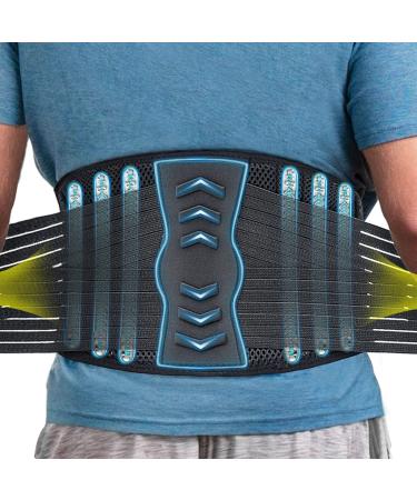 Back Brace for Lower Back Pain Relief Men Women Back Support Belt for Heavy Lifting Sciatica Scoliosis Herniated Disc - Breathable Lumbar Support Brace for Work X-Large