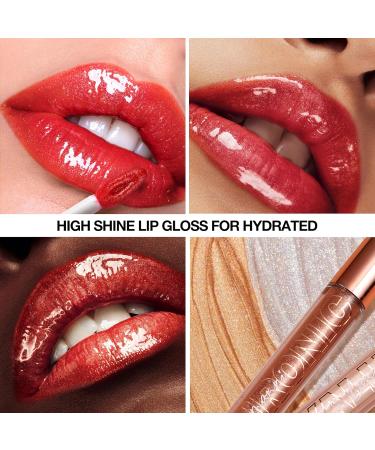 6PCS Lasting Plump Shine Lip Gloss Set | Moisturizing Hyaluronic Acid & Crushed Diamond Lipstick | Non-Sticky Glitter Liquid Lipstick for Vibrant Color - Buy Online on GoSupps.com