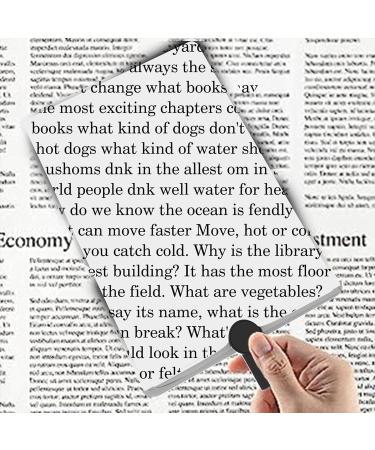 Glass for Reading | Hands Free Large Clear 5X Glass Full Book Page Loupe - for Reading Small Prints & LowVision Seniors - Buy Online on GoSupps.com