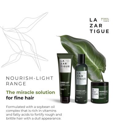Lazartigue Nourish-Light Shampoo | Vegan | Nourishes Dry & Fine Hair | Soybean Oil | 8.4 fl oz | Natural Volume & Shine - Buy Online on GoSupps.com