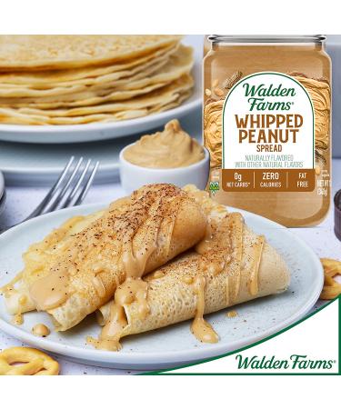 Walden Farms Whipped Peanut Spread - Fat & Calorie Free Nut Butter - 12 oz - Buy Online on GoSupps.com