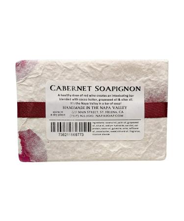 Napa Soap Cabernet Soapignon - All-Natural Wine Scented Bar Soap for Smooth Hydrated Skin | Handmade Spa Gift for Men & Women | International Shipping Available - Buy Online on GoSupps.com