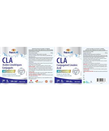 MapleLife Nutrition CLA Conjugated Linoleic Acid 1000 mg Promote Reduction of Body Fat Improve Muscle-to-Fat Ratio - Weight Management Metabolism Support Body Composition Antioxidant Maintain Overall Health 90 Softgels - Buy Online on GoSupps.com