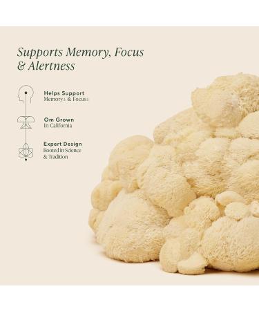 Om Lion s Mane Mushroom Powder - Organic Mushroom Supplement and Nootropic - Support Memory Focus and Nerve Health 7.05 oz (100 Servings) Lion's Mane Powder 7.05 Ounce (Pack of 1) - Buy Online on GoSupps.com