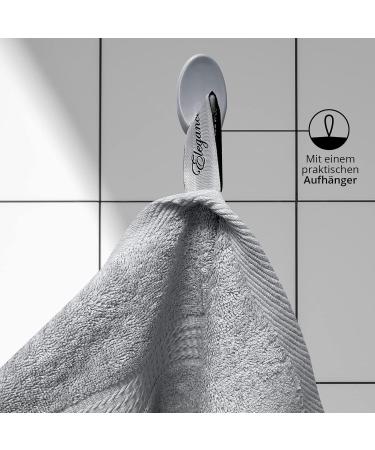 Class Home Collection Terry Towels 100% Cotton Silver 50x100 cm Pack of 4 | Premium Quality Bath Towels for Luxury Home Use - Buy Online on GoSupps.com