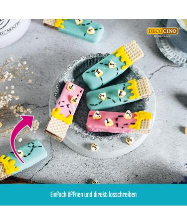 Decocino Black Sugar Script Food Color Tube - Perfect for Labeling Fondant Glazes & Cake Decorations - International Shipping Available - Buy Online on GoSupps.com