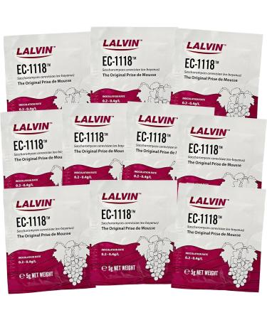 Lalvin EC-1118 Saccharomyces bayanus (10 Packs)