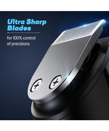 YABIFE 40 Precision Beard Trimmer for Men - Rechargeable Cordless All-in-One Hair Shaver for Face Head Nose Ear & Body - Travel-Friendly with Zoom Wheel & Lock - Buy Online on GoSupps.com