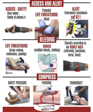 Stop The Bleed Kit with Online Training Course | Learn How to Stop Bleeding | Simulation Arm with Realistic Veins and Arteries - 20 Items - Buy Online on GoSupps.com