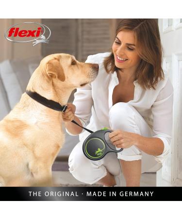 Flexi Black Design Cord Green Small 5m Retractable Dog Leash for Dogs up to 12kg - Small (5m) - Buy Online on GoSupps.com