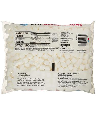 Happy Belly Mini Marshmallows 10 Ounce - Premium Quality Mini Marshmallows by Amazon Brand - Buy Online on GoSupps.com