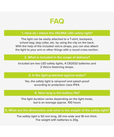 VELMIA Running Lights (2 Pack) Clip On Strobe Reflective Gear for Runners, Dogs, Bikes LED Safety Lights in Ruby Red - Buy Online on GoSupps.com