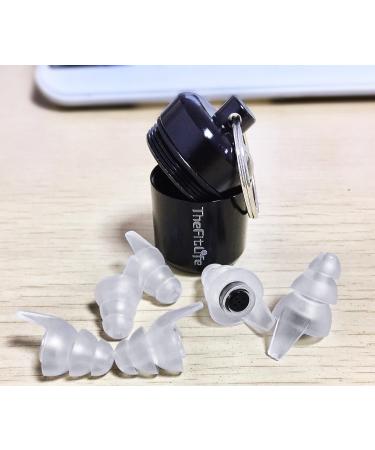 TheFitLife Noise Reduction Ear Plugs - Reusable Silicone High Fidelity Earplugs (White) - 23dB SNR for Musicians, Concerts, Shooting - 3 Sizes, Ultra Comfortable - Buy Online on GoSupps.com