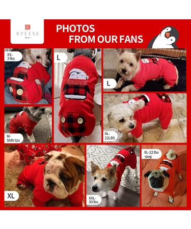 KYEESE Xmas Holiday Dog Pajamas - Soft Velvet Pjs for Small Medium Dogs - Penguin Design - Buy Online on GoSupps.com