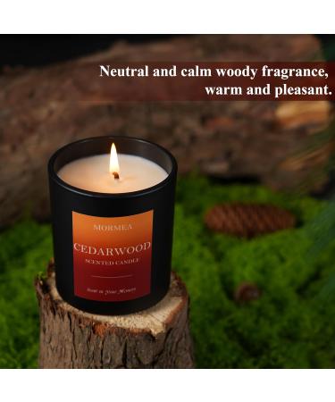 Scented Cedarwood Candles | Natural Soy Wax | 8oz Aromatherapy Jar Candles for Home | Perfect Gifts for Men & Women - Buy Online on GoSupps.com
