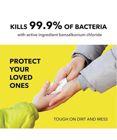 Pullio Citrus Peppermint Hand Sanitizing Wet Wipes - Alcohol-Free, Hypoallergenic, Extra Thick Formula - 8 Packs of 20ct Wipes - Buy Online on GoSupps.com