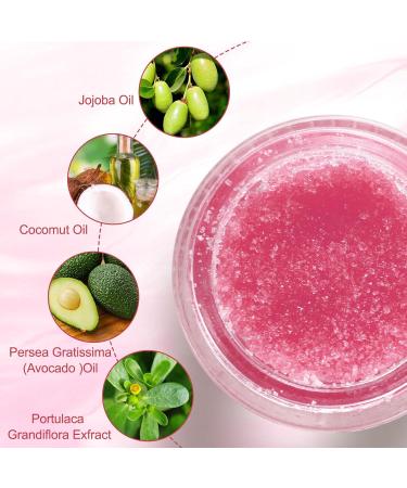 Lip Exfoliator Scrub - Sugar Scrub for Dry Cracked Lips Nourishing Moisturizer | Peach Flavor - Exfoliate & Repair Lips - Buy Online on GoSupps.com
