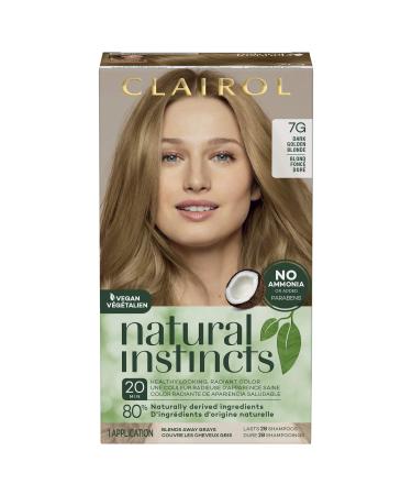 Clairol Natural Instincts Demi-Permanent Hair Dye  7G Dark Golden Blonde Hair Color  Pack of 1 7G Dark Golden Blonde 5.85 Fl Oz (Pack of 1)