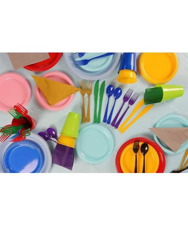 Black Plastic Plates - 10 Inch, 50 Count - Disposable Dinner Party Plates for All Occasions - Buy Online on GoSupps.com