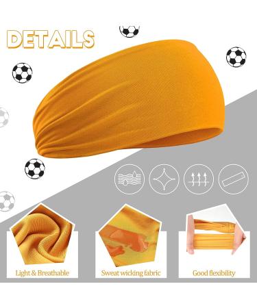 12-Piece Kids Sweatbands Set | Soft Athletic Headbands for Boys & Girls | Wicking Elastic Hairband for Sports | Assorted Colors - Buy Online on GoSupps.com