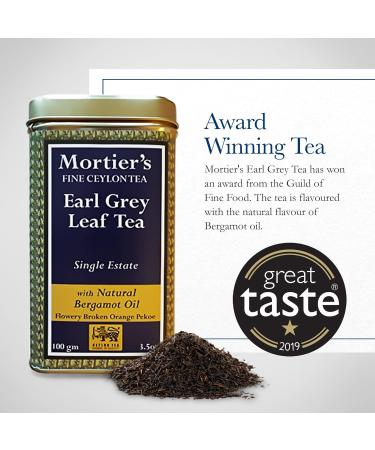 Mortier's Ceylon Earl Grey Leaf Tea 100g FBOP Premium Ceylon - Buy Online on GoSupps.com
