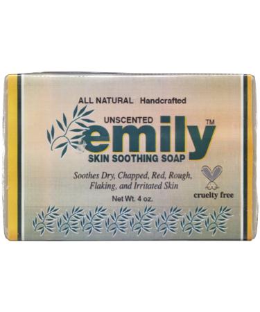 EMILY Soap Bar Natural Unscented Skin Soothing  4 OZ