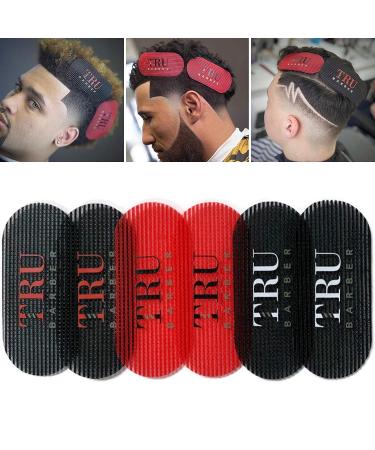 TRU Barber Hair Grippers 3 Colors Bundle Pack - 6 PCS for Men and Women | Salon and Barber Hair Clips for Styling Hair | BlackRedBlack - Buy Online on GoSupps.com