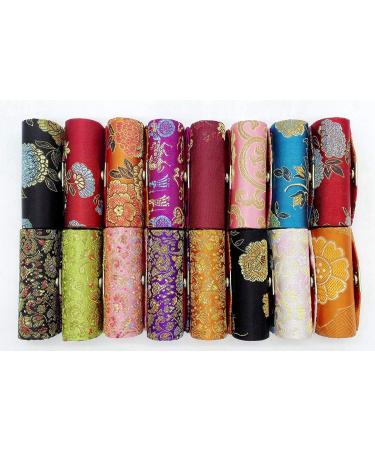 Comicfs 12pcs Lipstick Case Set Stylish Mirror & Satin Silky Fabric in Assorted Colors | Perfect Jewelry Box for Makeup Lovers - Buy Online on GoSupps.com