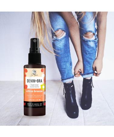 DENIM plus BRA Fabric and Lingerie Refresher Spray Mist CITRUS BREEZE - 2 oz 60 ml Plant-Based with Essential Oils Crisp Light Scent. Great for Skin - Buy Online on GoSupps.com