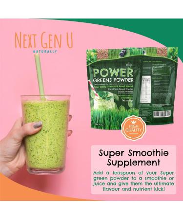 NGU Super Greens Powder 150g: Vegan Clean Detox Superfood | Antioxidant Immune Support Supplement with Vitamin C, A, Calcium & Potassium - Buy Online on GoSupps.com