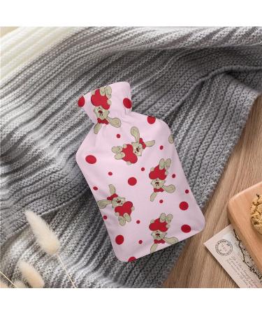 Rabbit Hot Water Bottle with Plush Cover - Hand Warmer for Adults & Children | 26.5x15.3cm - International Shipping Available - Buy Online on GoSupps.com