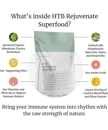 BIG BOLD HEALTH HTB Rejuvenate Superfood Plant-Based Protein Powder Himalayan Tartary Buckwheat with Polyphenols & 17g Protein Gut Support & Immune Balance (Vanilla Flavor) - Buy Online on GoSupps.com