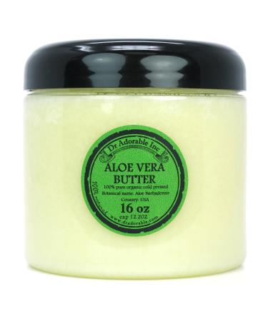 Dr Adorable - 16 oz - Aloe Vera Butter - Pure Natural Premium Organic Cold Pressed