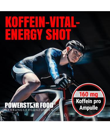 Powerstar Coffee Shot - 12 Energy Shots (60ml) | 160mg Caffeine | Vegan | Taurine Guarana & Niacin | German Made for Fitness & Endurance - Buy Online on GoSupps.com